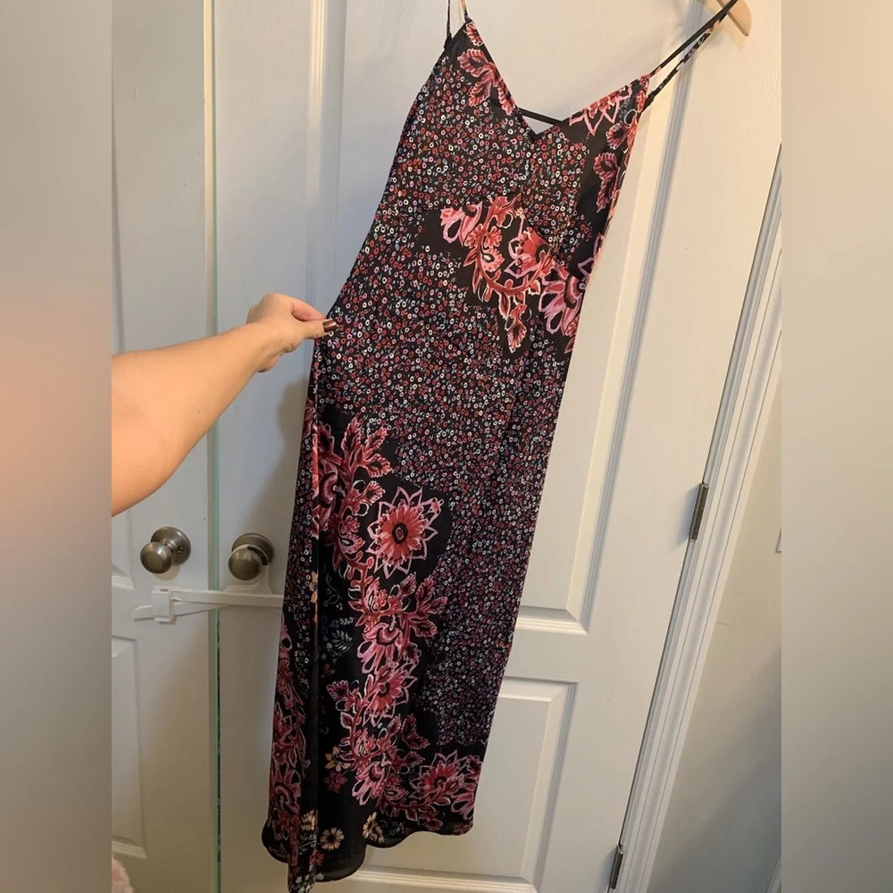 Free People Intimately Your Better Side Floral Print Midi Slip Dress Size S NWT - Picture 5 of 6